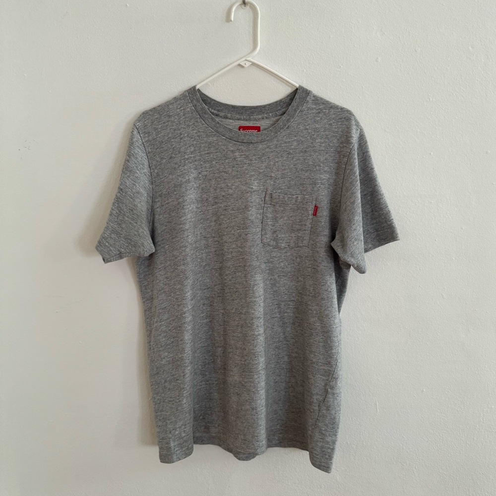 Supreme Heather Gray Short Sleeve Tee